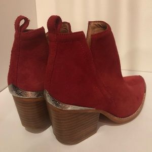 Jeffrey Campbell Red Cowgirl Style Boots